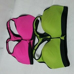 Ambrielle runner racer bra size 38C bundle of 2